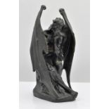 Jean-Jacques Feuchère 1807 - 1852 Satan, L'ange Dechu Signed and dated: Feuchere 1833 Bronze, dark