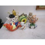 Collection of novelty teapots