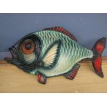 A hanging fish plaque