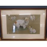 Chapman pastel drawing of Jack Russell terrier 50x73cm