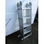 Folding alloy ladder