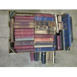 Box of vintage books, mostly religious themed