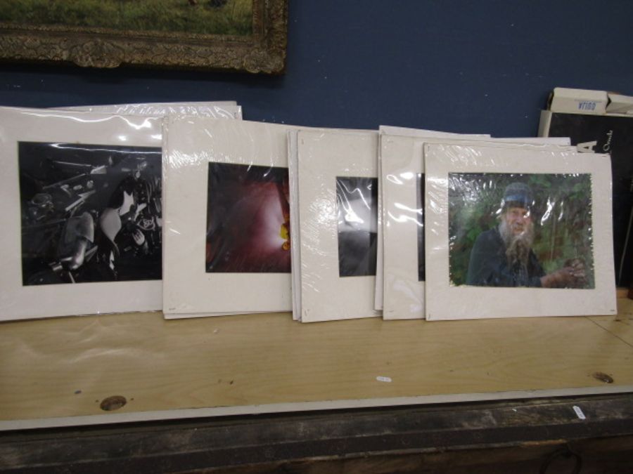 Portrait prints mounted on board by photographer Terence Wright