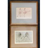 After Sir William Russell Flint (Scottish 1880-1969) two plate prints "two studies of Moira Shearer"