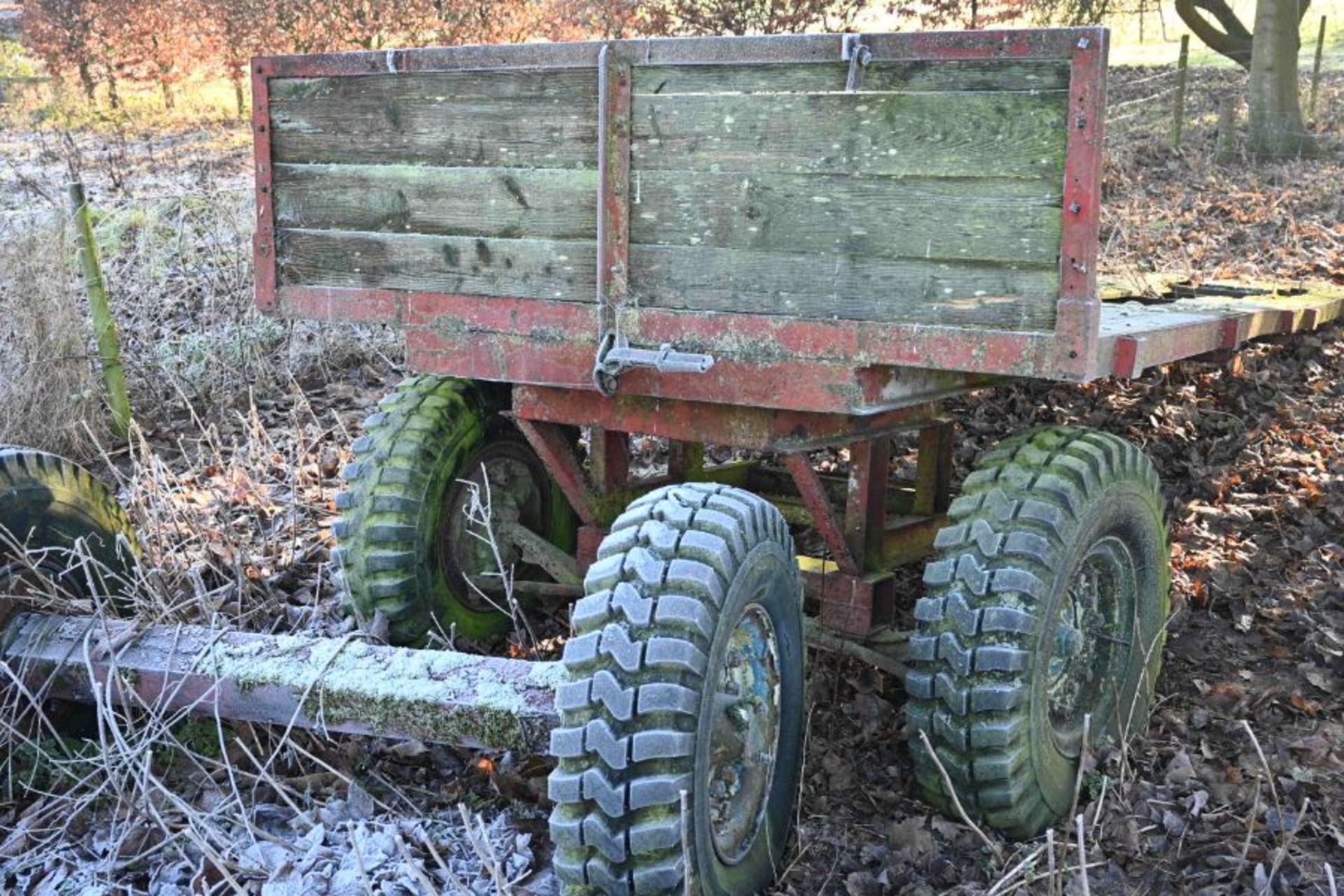 Vintage 2 axle trailer - Image 2 of 4