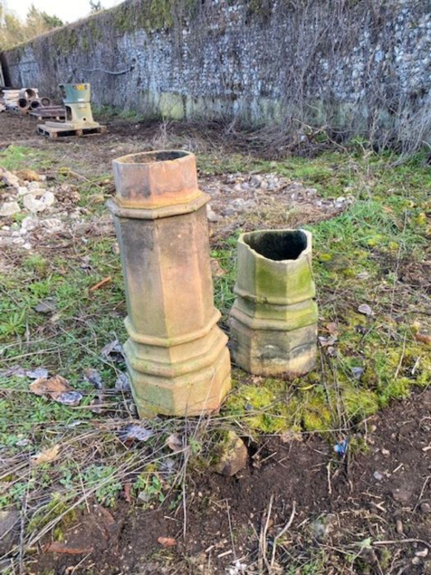 Two chimney pots A/F