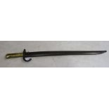 French 1866 Chassepot bayonet dated 1870