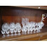 A quantity of quality glass ware inc Stuart crystal