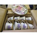 New boxed dinner set and flower fairy plate