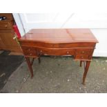 Mahogany Cantilever desk  Theodore Alexander? with 5 drawers, internal drawers and storage and
