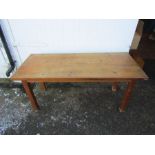 Pine kitchen table from John Lewis 1970s H73cm Top 69cm x 160cm approx