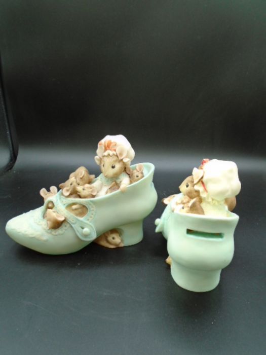 3 Border Fine Arts World of Beatrix Potter figurines - Peter Rabbit with Wheelbarrow 271810 and 2x - Image 2 of 7