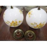A pair vintage light globes