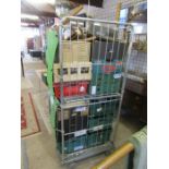 Stillage containing glass, china and cutlery etc