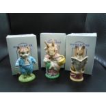 3 Large Royal Albert World of Beatrix Potter Figurines -  Tom Kitten P3405, Mrs Rabbit P3398 and