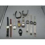 Watches including 5 retro Casio digital watches