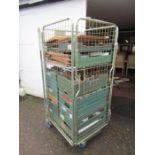 Stillage containing china, glass and pictures etc