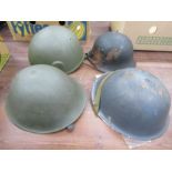 4 army helmets