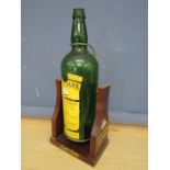 Cutty Sark scotch 3 litre bottle on swing cradle (empty)