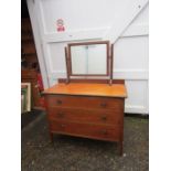 3 Drawer chest/dressing table with mirror