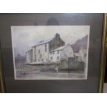 Sam Burden watercolour 'Polperro 1979' 51x43cm