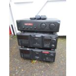 Sony stereo amplifier and 2 mega storage CD players/jukeboxes from a house clearance