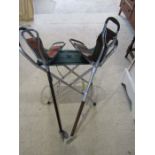 2 shooting sticks and folding seat