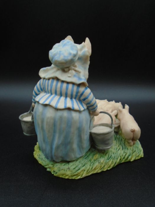 3 Border Fine Arts 'World of Beatrix Potter Figurines' - Jeremy Fisher Punting BP9 (2.75" tall), Mrs - Image 7 of 9