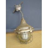Industrial bomb proof pendant lamp, possibly RAF