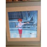 Production cels 1981 movie 'Heavy Metal' featuring Gloria. 41cm x 41cm approx