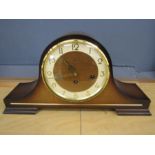 Hermle Westminster chiming Napoleons hat style mantel clock with key