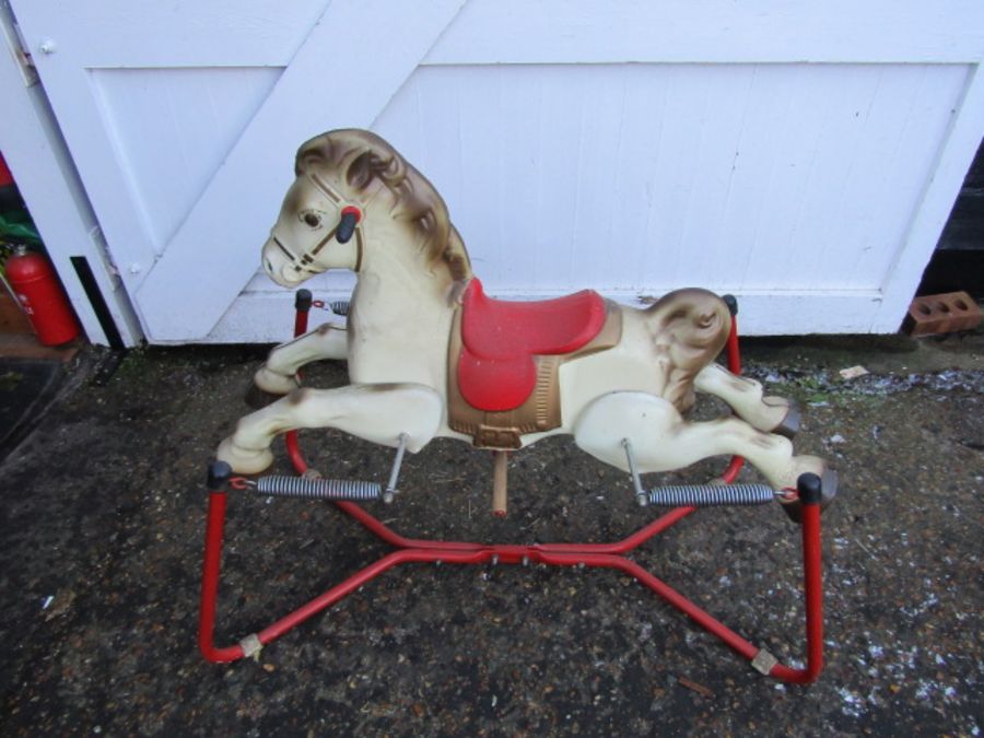 1960's Mobo Prairie King rocking horse