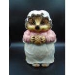 Boxed World of Beatrix Potter (designed by Border Fine Arts Studio) Large Mrs Tiggywinkle Cookie Jar