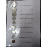 9 Geo VI coins 1935-1950