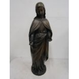 Carved statue of Mary 56cmH