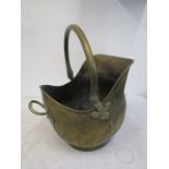 Brass coal scuttle