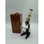 Cased monocular microscope by Prior of London, model no 12567?