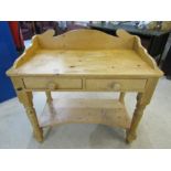 A pine washstand 89cmH 92cmW 50cmD