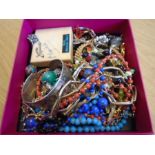 A collection of costume jewellery