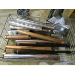 A set of steel and copper tubular bells together with a heavy duty stand and various fittings and
