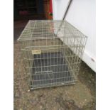 Croft portable dog cage. Base 48cm x 62cm approx