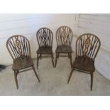 4 Wheelback kitchen chairs