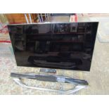 Samsung 46" LCD TV with remote from a house clearance