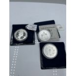 A 1993 Turks and Caicos Islands silver 20 crowns coin Coronation Anniversary and a Solomon Islands