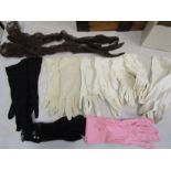 A collection of ladies gloves