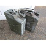 2 Jerry cans and pouring spout