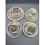 A set Royal Doulton 'Brambly Hedge' seasons trio's and one with tea plate (autumn) All in good