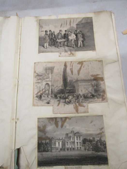 Victorian scrap book containing pictures, decoupage, greetings cards etc - Image 23 of 23