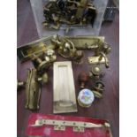 Door furniture, mostly brass letterboxes, handles, etc etc