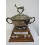 Kings Lynn fat stock show trophy- calf section , presented by Fryatt & sons 1972 (All proceeds